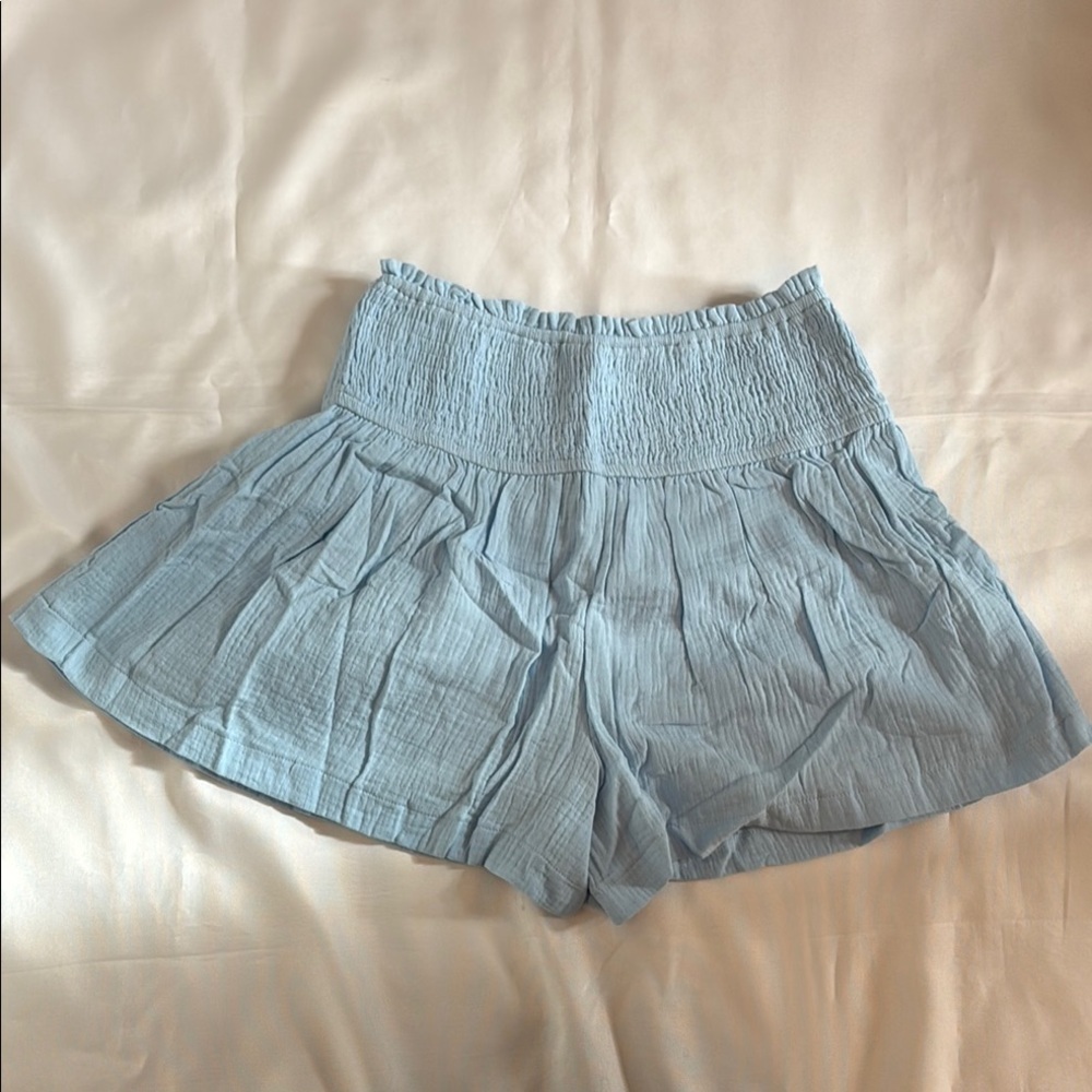 Light Blue Shorts Girls Size 14Y NWOT